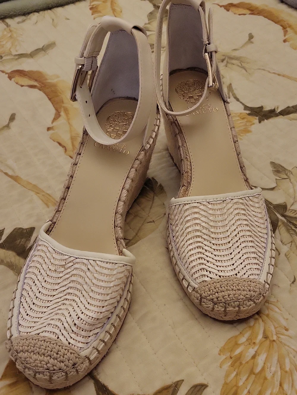 Vince Camuto Leather And Jute Espadrille